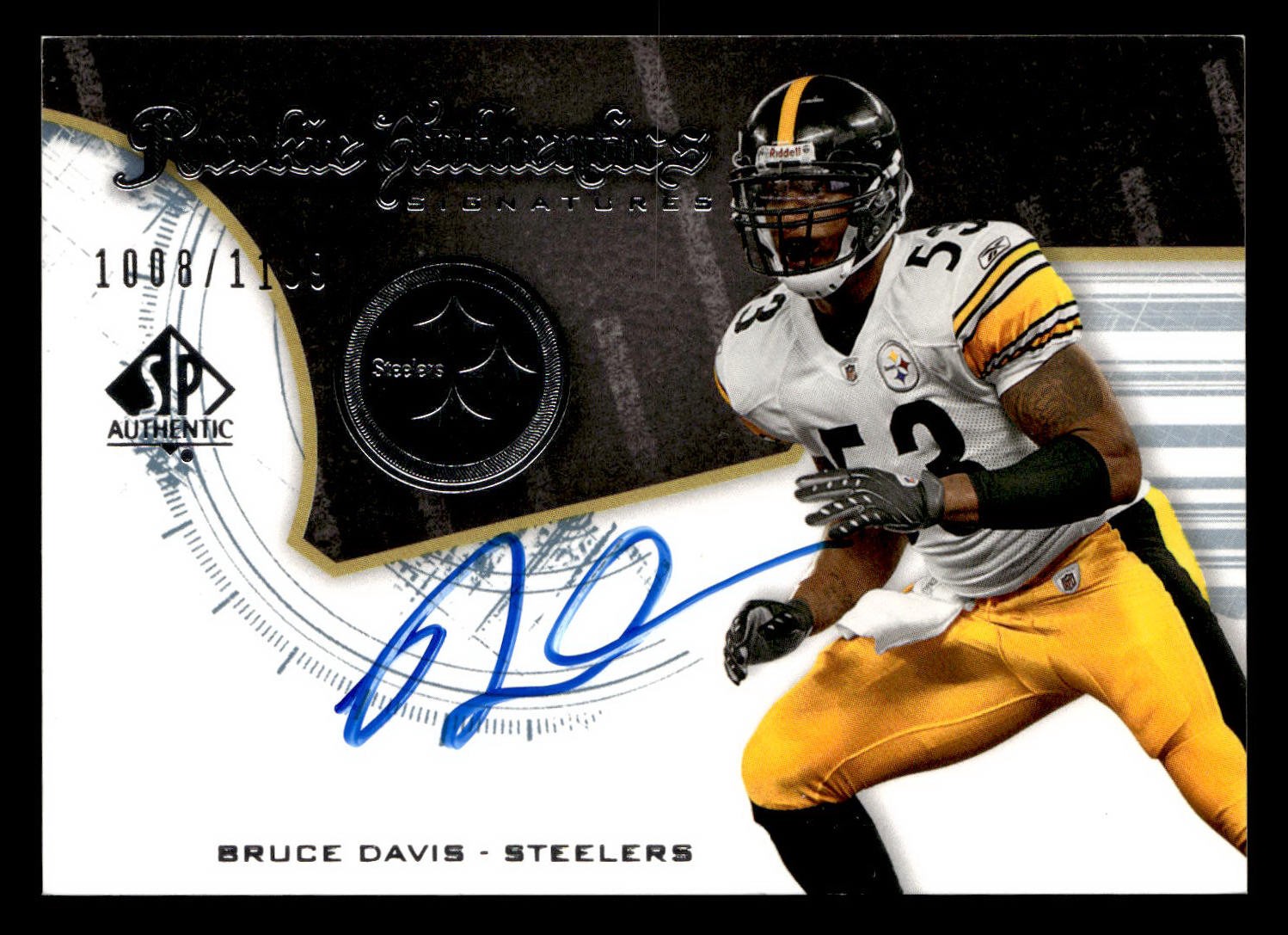 Bruce Davis SP Authentic #208 Autograph