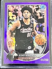 SCOOT HENDERSON 2025 BOWMAN CHROME PURPLE REFRACTOR /250 #BCV-109