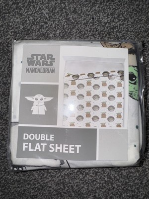 DISNEY STAR WARS MANDALORIAN DOPPELBETTLAKEN FLACH. NEU