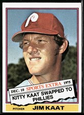 Jim Kaat 1976 Topps #80T Traded Philadelphia Phillies