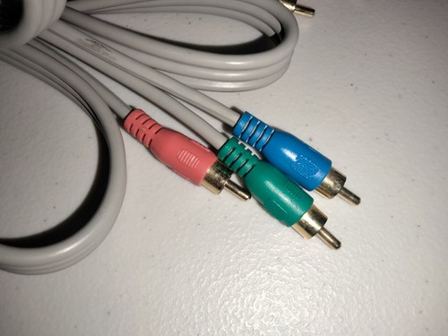 10' Component Cable Audio Video Hook Up Red Green Blue RGB Cord VTG Electronic