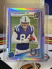 Panini 2025 Donruss Optic Holo Tyler Warren Rookie #234 Indianapolis Colts NFL