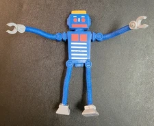 Toysmith - Bendable Robot - Blue - 4.5 inches tall - Preowned