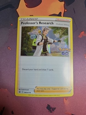 Professor's Research SWSH178 Pokémon GO Black Star Promos Holo Pokémon 2022 LP