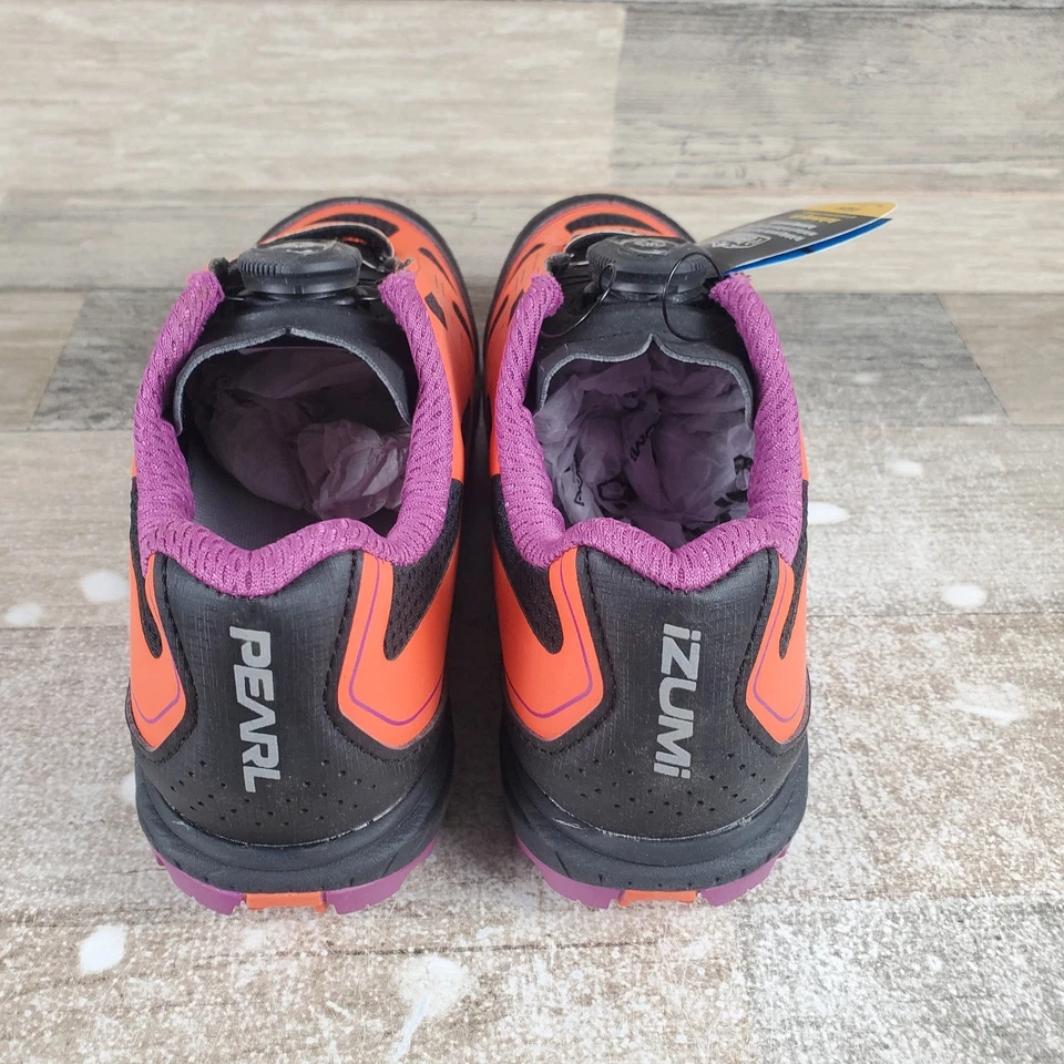 Pearl Izumi X-ALP Launch II Womens Cycling Shoes Sz 6 Clementine Purple Sneakers - Image 3 of 4