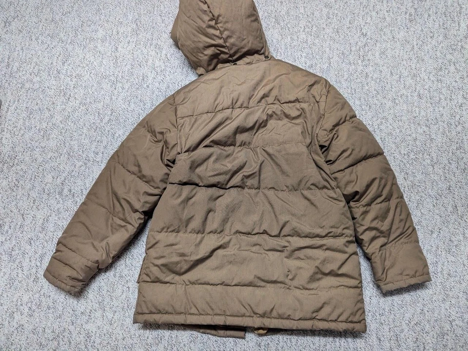 Abrigo parka vintage CABELAS PLUMÓN DE GANSO con capucha XL marrón chaqueta ARCTIC Foto 3 de 4