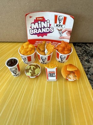 ZURU Mini Brands KFC Lot Of 7 - 3 Buckets, Mashed, Fries, Soda, Pot pie& MoreNEW