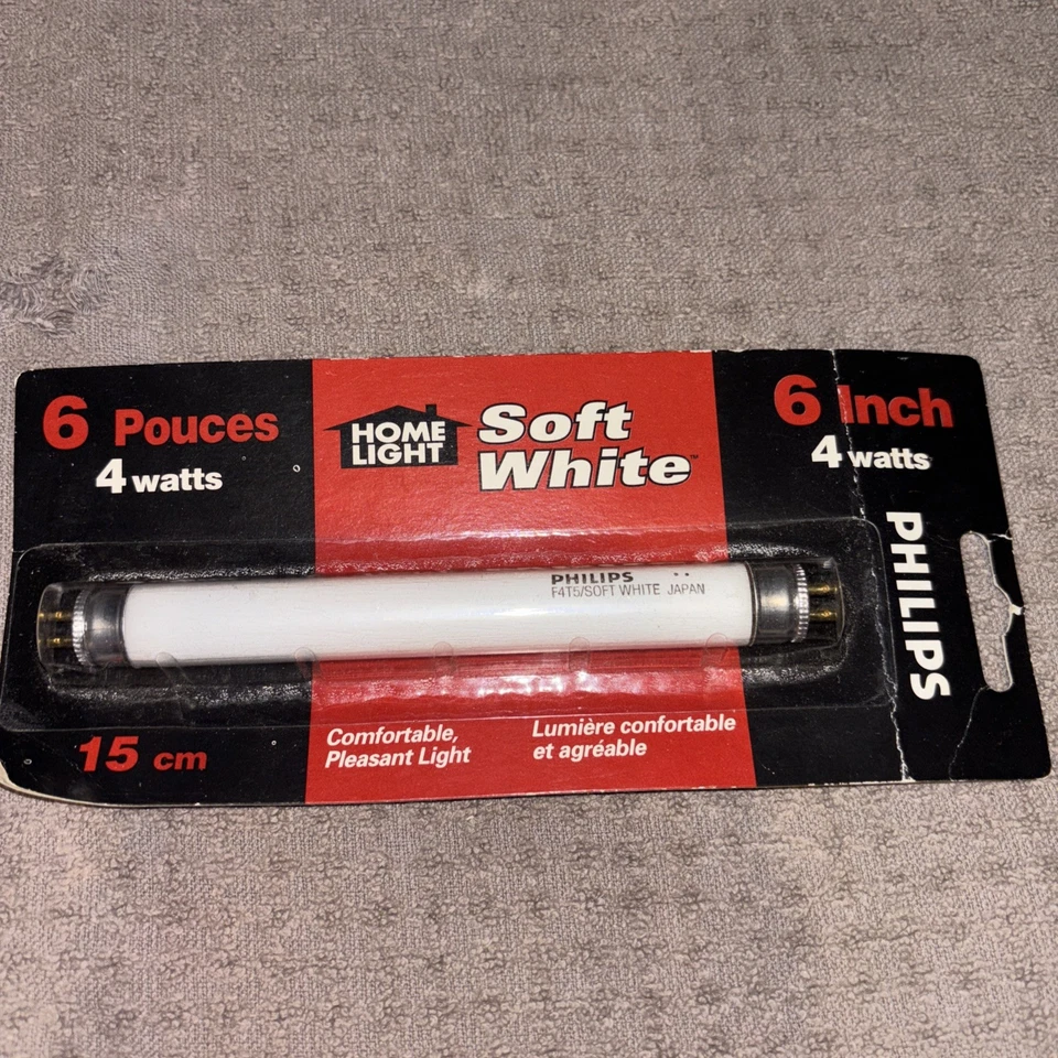 Philips F4 T5 Soft White 4 Watt 6" Inch tube light Bulb - Image 2 of 4
