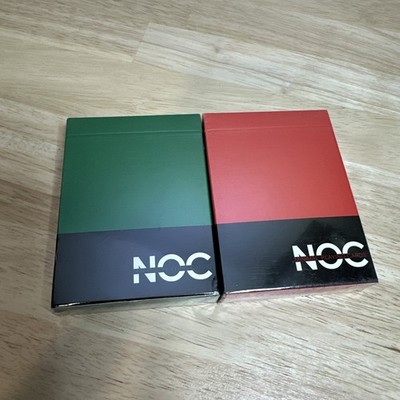 FIRST EDITION 2 Decks NOC Playing Cards USPCC Red & Green Pandrea New Sealed