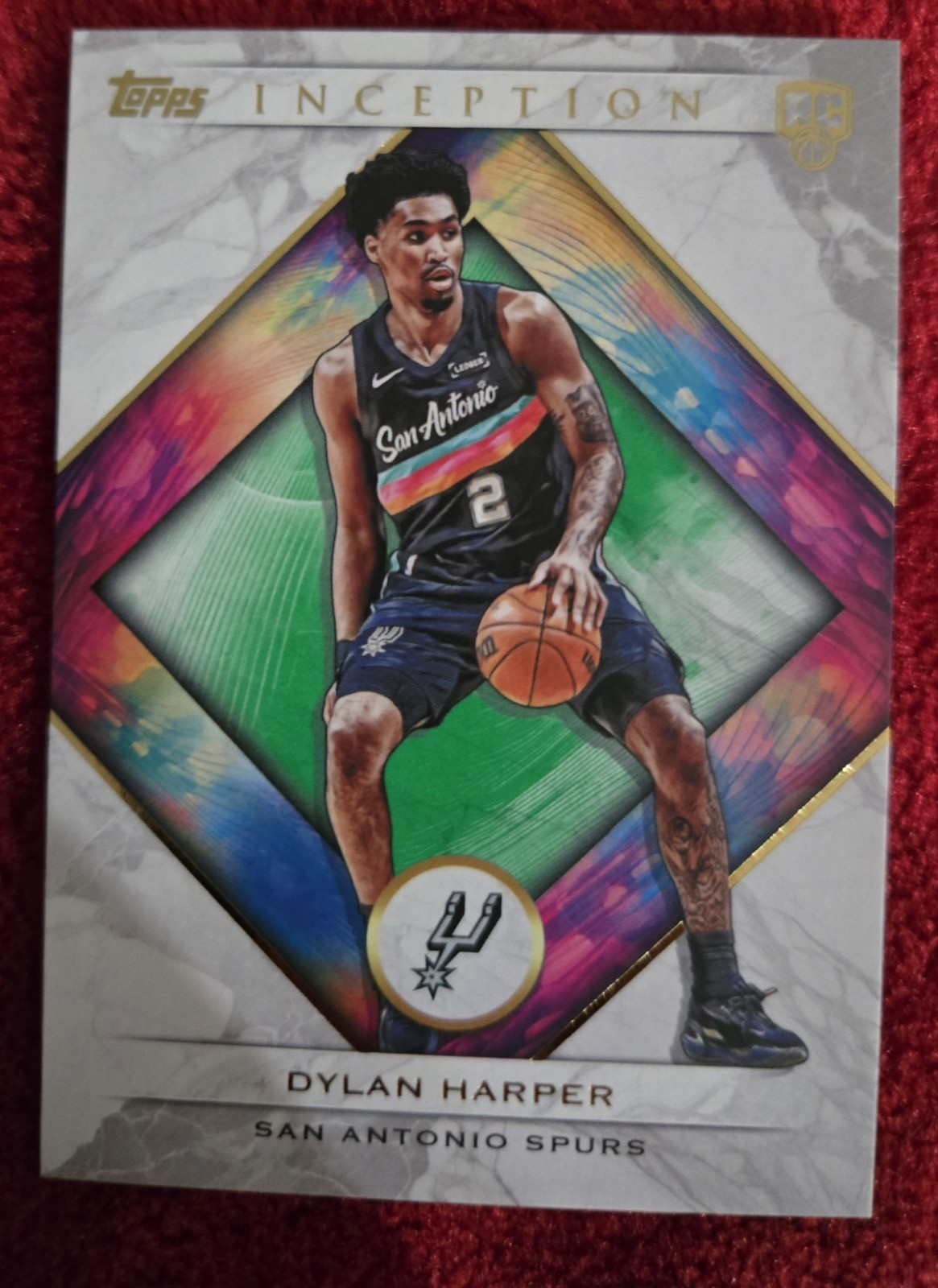 Dylan Harper RC 2025/26 Topps Inception (#35) San Antonio Spurs GREEN
