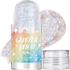 Fantasy White Body Glitter Stick,Sparkly Hair Face