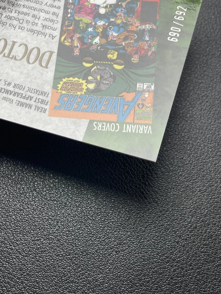 2024 Marvel Masterpieces'92 Platinum Doctor Doom Pink Lasers 690/692 BJQM - Image 4 of 4