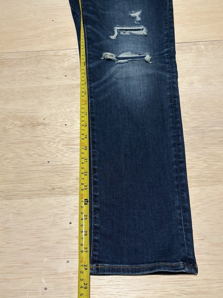 Pantalones de mezclilla para hombre American Eagle Airflex originales Bootcut azules talla 40x30 Foto 4 de 4