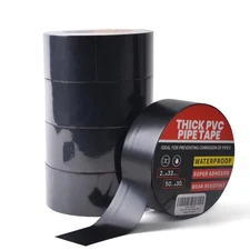 Corrosion Protection Pipe Tape, 10mil Wrap Tape 2Inch x 33Yard, Black 