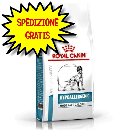 ROYAL CANIN DIETA CANE HYPOALLERGENIC MODERATE CALORIE 14  KG