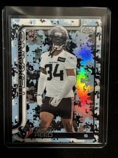 2025 Topps Chrome Football Texans Team Camo SSP Jaylen Reed Case Hit RC
