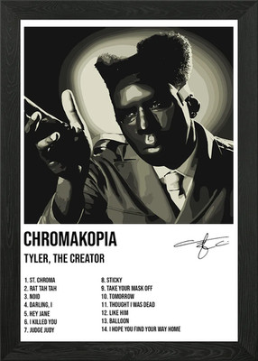 Tyler der Schöpfer Chromakopie gerahmtes Wandbild Poster Leinwanddruck Bild