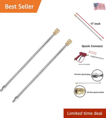 #ad Pressure Washer Extension Wand 17 Inch Stainless Steel 1 4 Inch Quick Connec... $13.66
