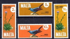 Malta 1971 Plants and Birds of Malta Set SG456 - SG459 Unmounted Mint MNH