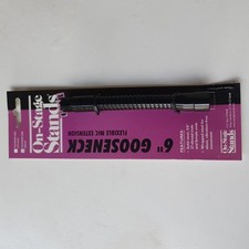On-Stage 6in Microphone Gooseneck, Pinch Point-Free, Interlocking Rolled Metal