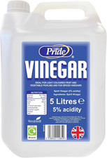 White Vinegar 5L | Food Grade | Baking, Pickling, Marinating | UK Made | (Pack o 1.55 per litre