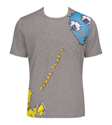 Sloggi Men Go Shirt Pac-Man Unterhemd Grau Melange M013 Baumwolle NEU