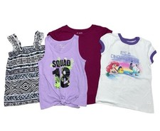Girl  s Summer Shirt Tops 4-Piece Lot - Size 4/5