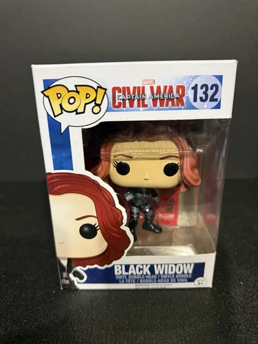 FUNKO POP ! BLACK WIDOW 132 CIVIL WAR MARVEL D01