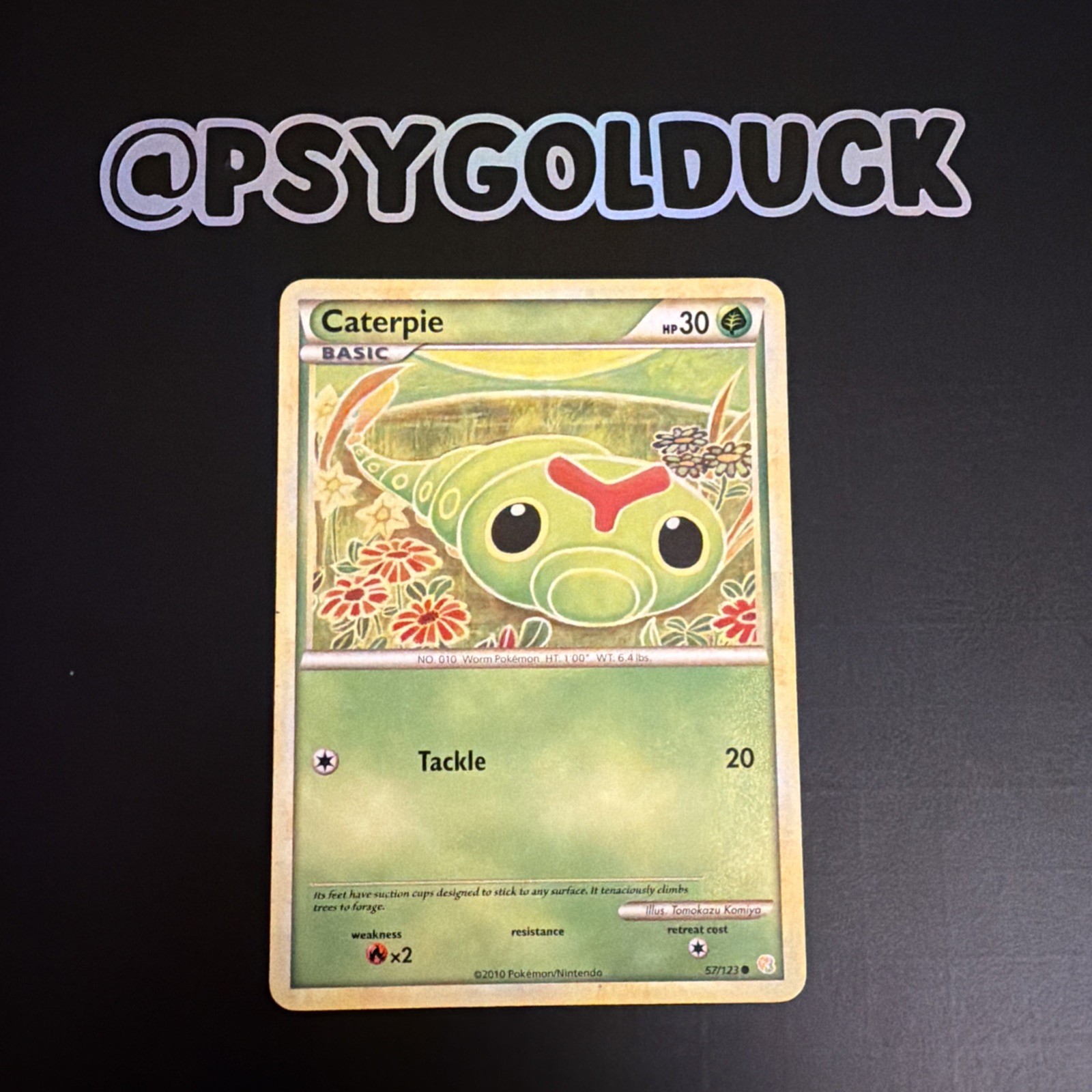 Pokemon TCG | Caterpie 57/123 Non-Holo Common | Heartgold Soulsilver | E7