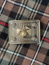 Scottish US Marian Badge kilt Belt Buckle Antique Finish Celtic belt Buckle
