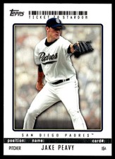 Jake Peavy 2009 Topps Ticket to Stardom #164 Padres MLB READ FREE SHIPPING