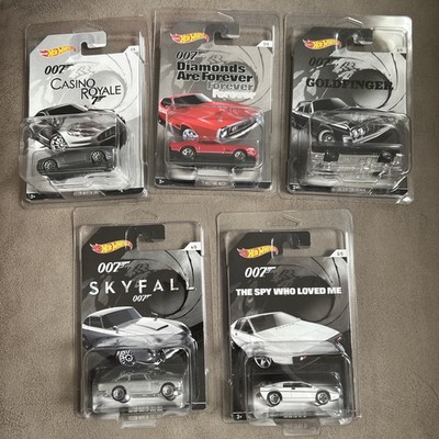 2015 Hot Wheels 007 James Bond Movie Series Die-cast Cars -COMPLETE SET 1-5