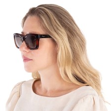 Salvatore Ferragamo Brown Gradient Rectangular Ladies Sunglasses SF955S 214 53
