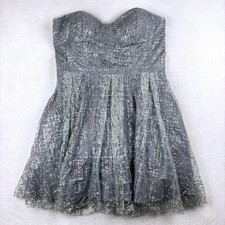 Blondie Nites Strapless Glitter Dress Womens 13 Party Prom Pockets