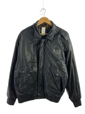 Roundtree Yorke Leather Jacket Blouson/Xl/Leather/Blk/Plain/Action Pleats 2812