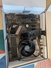 ASUS ROG Strix B350-F Gaming Motherboard + AMD Ryzen 5 1600 CPU + AMD Cooler
