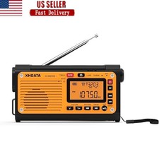 AM FM Shortwave Weather Radio W/ Flashlight SOS Alarm Bluetooth MP3 Player New