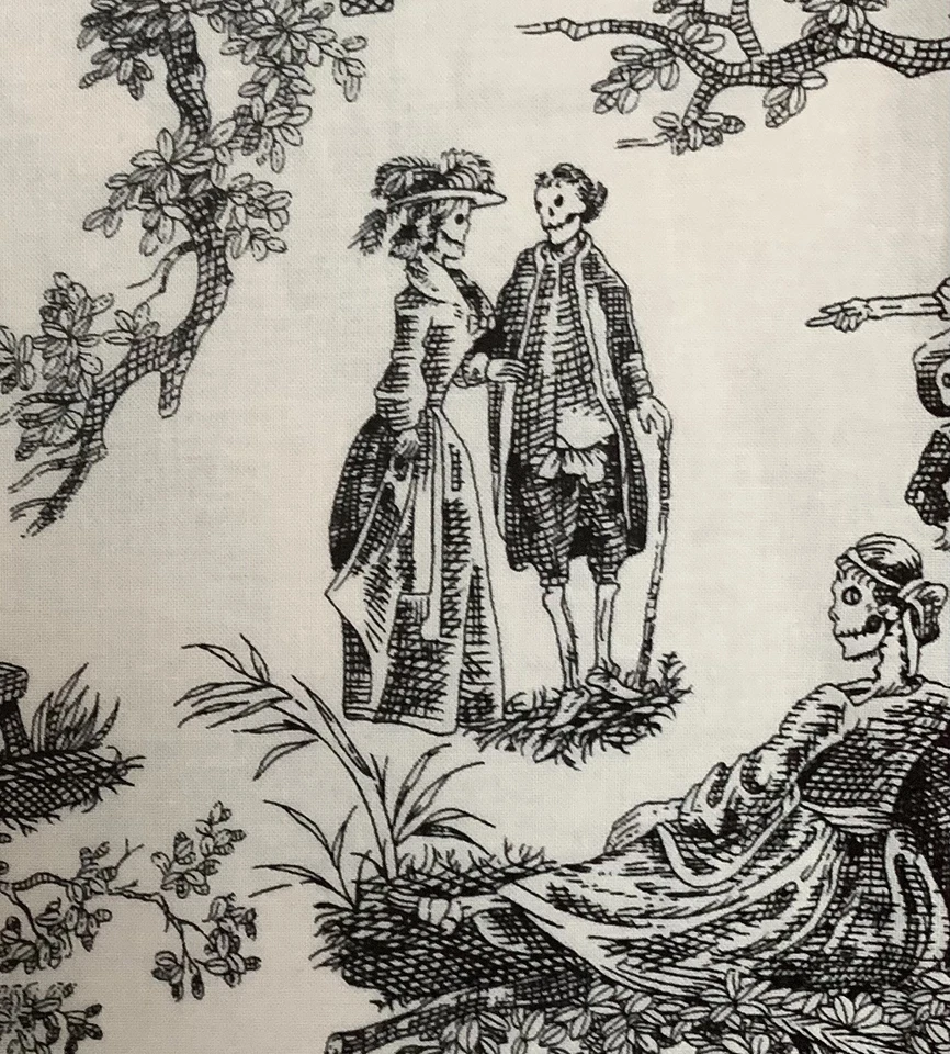 *OOP/VHTF* Alexander Henry Fabric 2010 midnight pastoral BTHY  18”x42” - Image 2 of 4