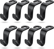 8-Pack Car Seat Back Storage Hook, Auto Seat Hook Hangers Storage Organizer Inte