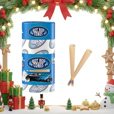 Hotrod Pre Rolled Cones Unbleached 50 CT - 84 mm Rolling Paper Cones W Tips