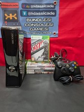 Xbox 360 Console Bundle! 250GB 5 Games 1 Controllers & Wires! Tested See Video!