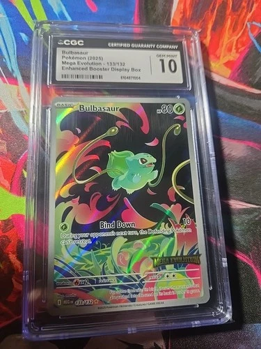 Bulbasaur Mega Evolutions Promo Stamped. CGC 10  133/132