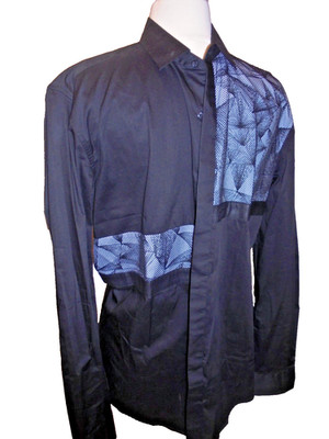 ANTONY MORATO Black SLIM FIT Shirt Long Sleeve Shirt Men Size Large