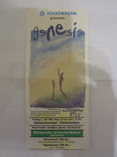Alte Eintrittskarte Genesis Juli 1992