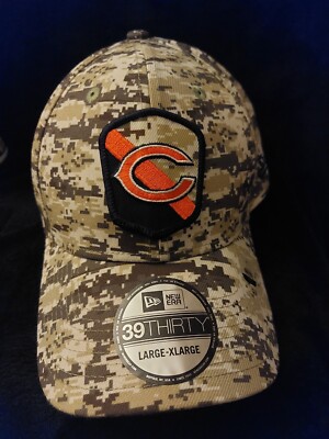 Chicago Bears New Era 39Thirty Salute To Service Camo Stretch