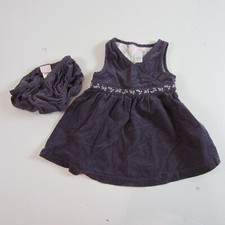Vintage Janie and Jack girl's jumper bloomer purple floral 3-6 months
