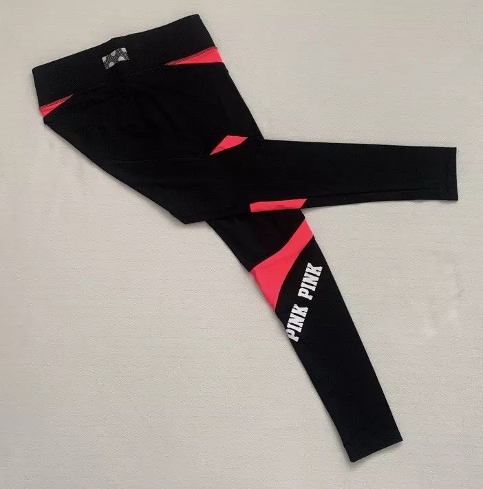 Victoria's Secret PINK Ultimate Colorblock Workout Legging, Small | eBay