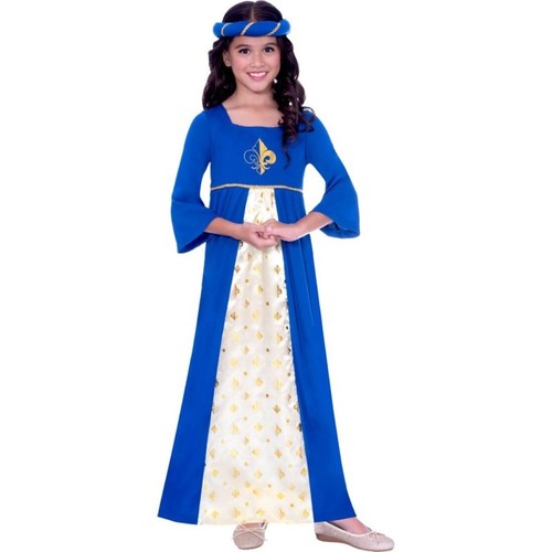 Tudor Princess Blue Medieval Dress Up Book Week Halloween Girls Costume