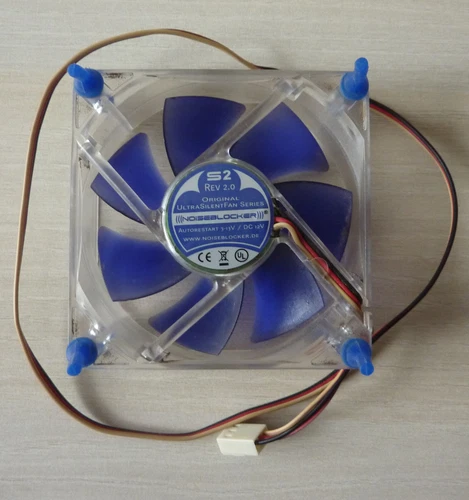 Ventilateur Noiseblocker Ultra Silent Fan S2 80mm 12V / 3-Pin
