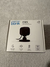 Blink Mini Indoor Plug-in HD Smart Security Camera Black Motion Detection